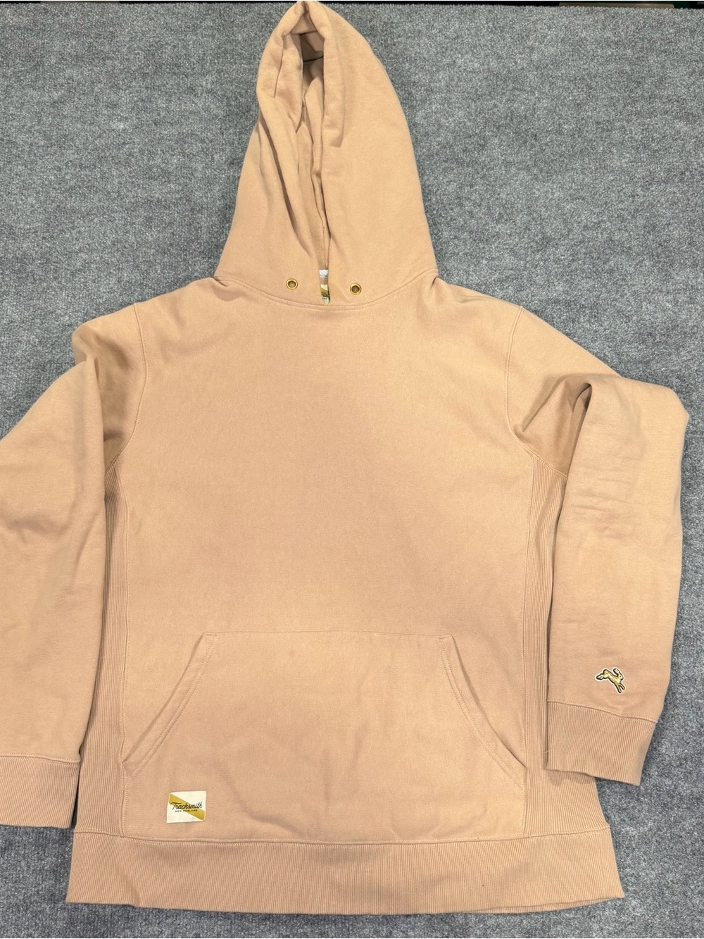Tracksmith Trackhouse Hoodie - Men’s large - tan